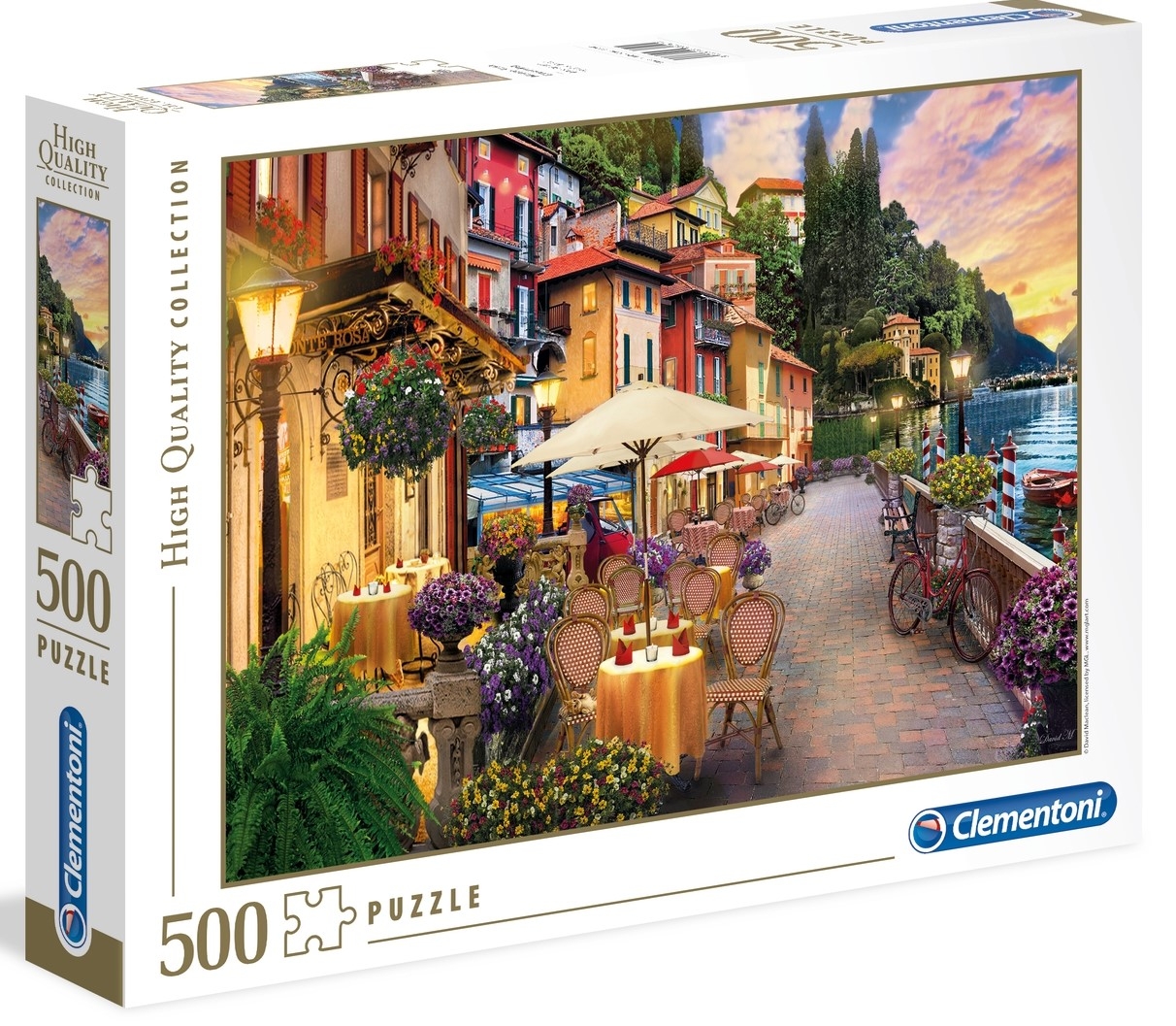 Clementoni - 500 Piece - Monte Rosa Dreaming Lake Como - Jigsaws-500 ...