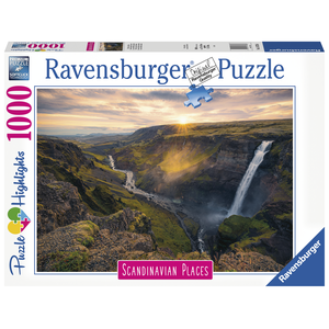 Ravensburger - 1000 Piece International Collection - Haifoss Waterfall Iceland