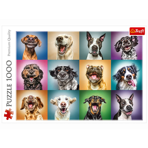 Trefl - 1000 Piece - Crazy Dog Portraits