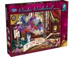 Holdson - 1000 Piece Window Wonderland - Lilacs and Swans-jigsaws-The Games Shop