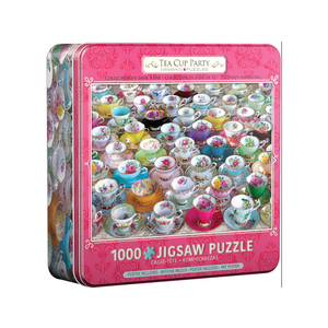 Eurographics - 1000 Piece Tea Cup Party - Tin Box