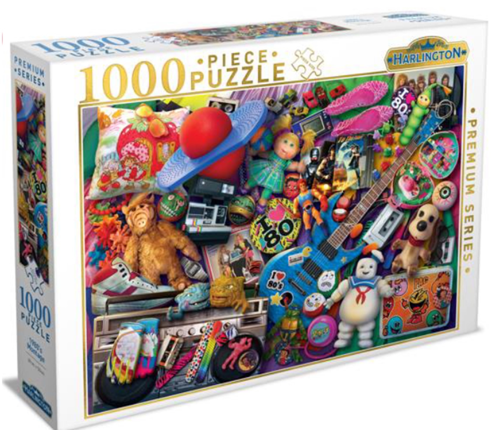 Harlington - 1000 Piece - 1980's Montage - Jigsaws-1000 : The Games ...