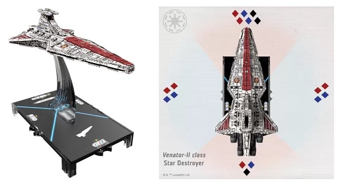 Star Wars Armada Venator class Star Destroyer Gaming Star