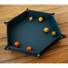 HEX DICE TRAY - 8" BLUE-accessories-The Games Shop