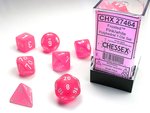 Chessex Dice - Polyhedral Set (7) - Frosted Pink-gaming-The Games Shop