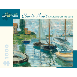 Pomegranate - 1000 Piece - Monet Sailboats on the Seine