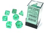 Chessex Dice - Polyhedral Set (7) - Borealis Light Green/Gold Luminary-gaming-The Games Shop