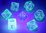 Chessex Dice - Polyhedral Set (7) - Borealis Icicle/Light Blue Luminary