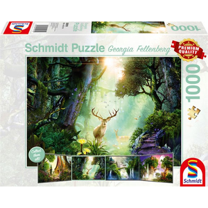 Schmidt - 1000 Piece - Fellenberg Deer in  the Forest